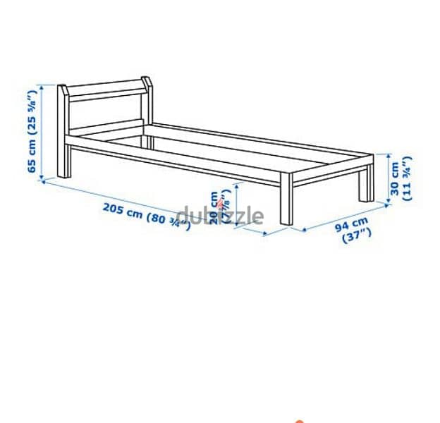 single bed 90/200 cm qty 2 available 5