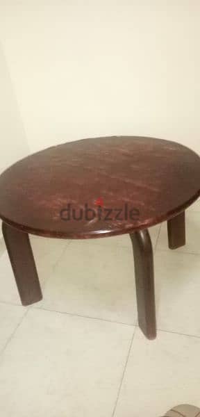 Round Wooden Table for Sale - Just 6 OMR! 1