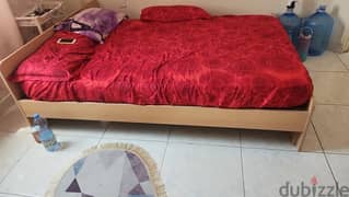 Double bed with mattrss for sale