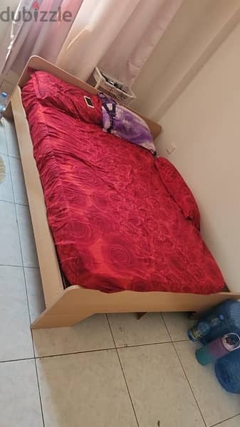 Double bed with mattrss for sale 1