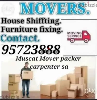 Profesional Mover Carpenter House villa Office shifting furniture fix