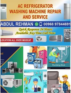 Maintenance Automatic washing machines and Refrigerator'ss