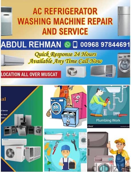 Maintenance Automatic washing machines and Refrigerator'ss 0