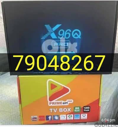 Android box new with subscription 1year free all countries channels wo