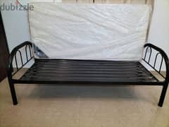 metal bed with Raha company matteress