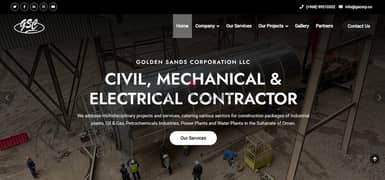 Construction Company Website Design & Emails, Hosting, Domain