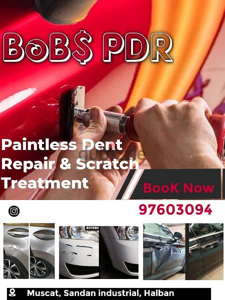 تصليح الدعمات بدون صبغ Paintless Dent Repair and Smart paint 4