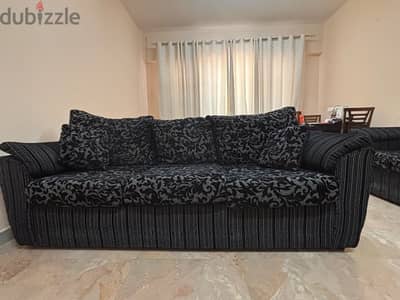 5 seater Fabric Sofa excellent condition