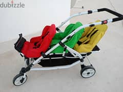 Triplets stroller for sale 0