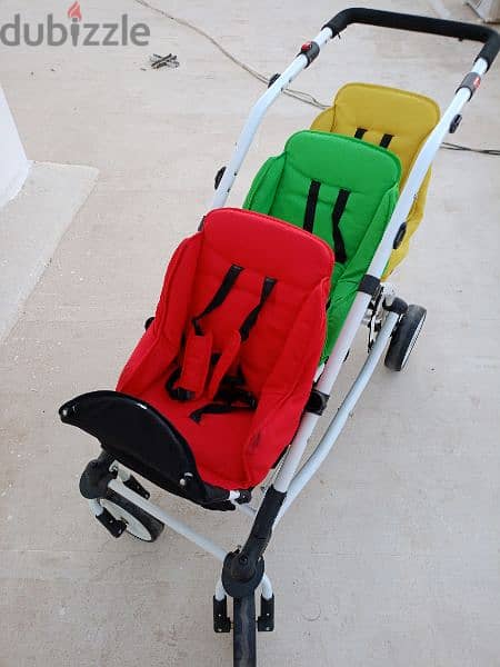 Triplets stroller for sale 2