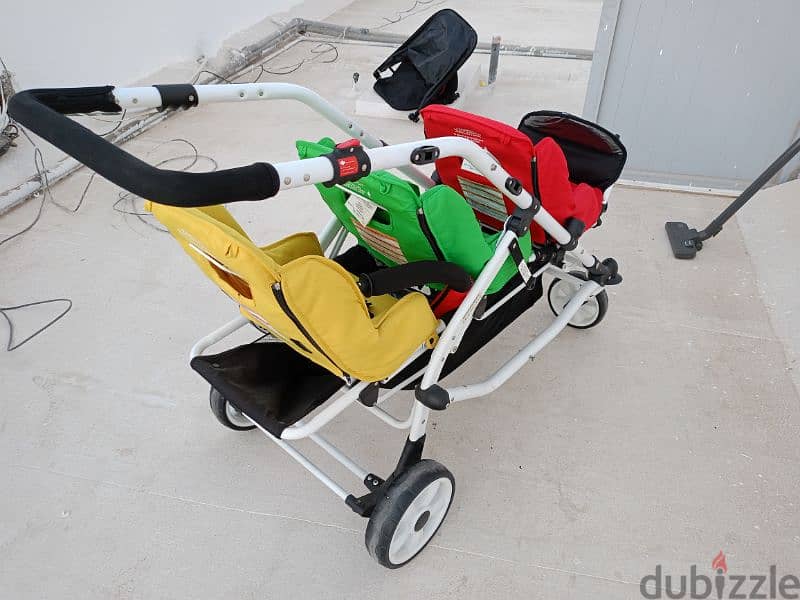 Triplets stroller for sale 3