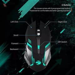 ZEBRONICS Transformer-M USB Wired Gaming Mouse - RGB MultiColor LED