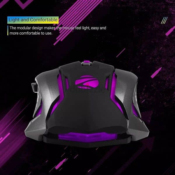 ZEBRONICS Transformer-M USB Wired Gaming Mouse - RGB MultiColor LED 1