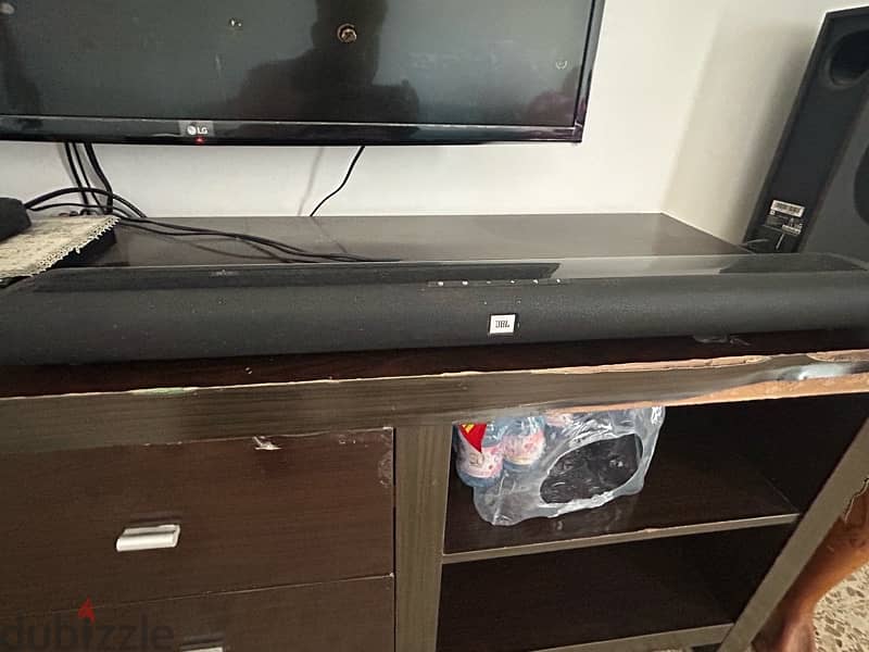 JBL brand  sound bar and LG telivision 1