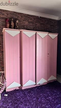 For sale used wardrobe with large rug