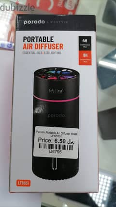 Porodo Portable Air Diffuser RGB LFST031