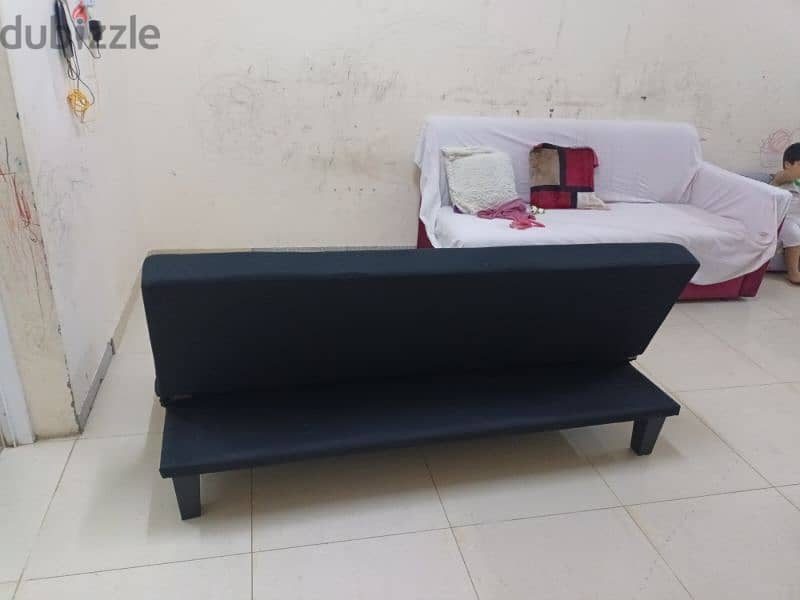 Sofa bed black color 1