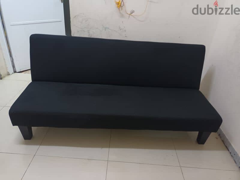 Sofa bed black color 2