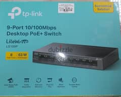 TP-Link 9-Port 10/100Mbps Desktop PoE Switch Lite Wave - LS109P