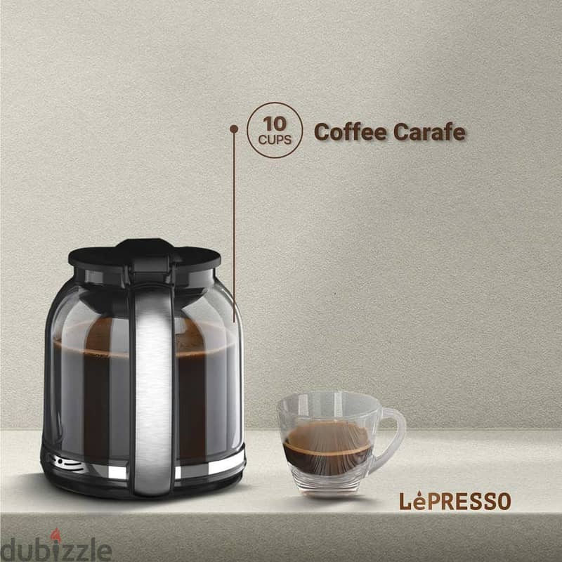 LePresso Dual Drew Drip Coffee & Espresso + Milk Steamer & Flow Meter 4