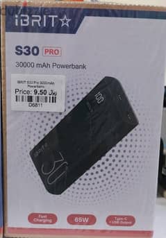 IBRIT S30 Pro 30000mAh Powerbank 0