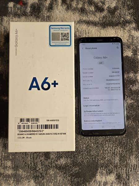 Samsung a6 plus dual sim 64gb 4gb good condition 1