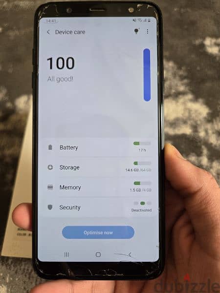 Samsung a6 plus dual sim 64gb 4gb good condition 9