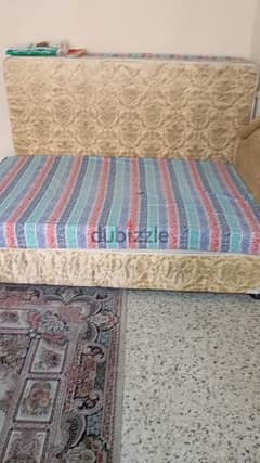 bed with mattress