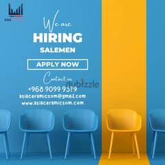 Indian,Pakistani Tiles Experience Salesman Needed