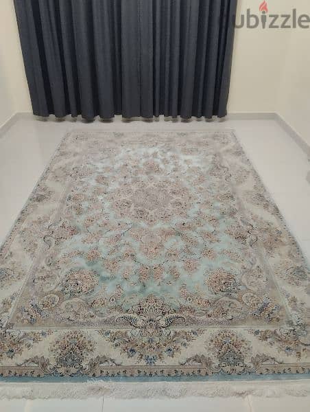 genuine silk carpet. " 2