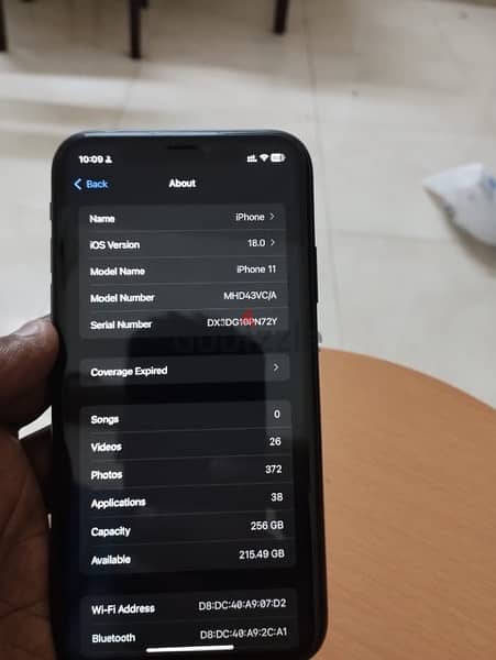 Iphine 11 -256GB  Excellent condition urgent sale 8