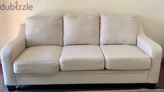 3PC Off White Sofa set 0