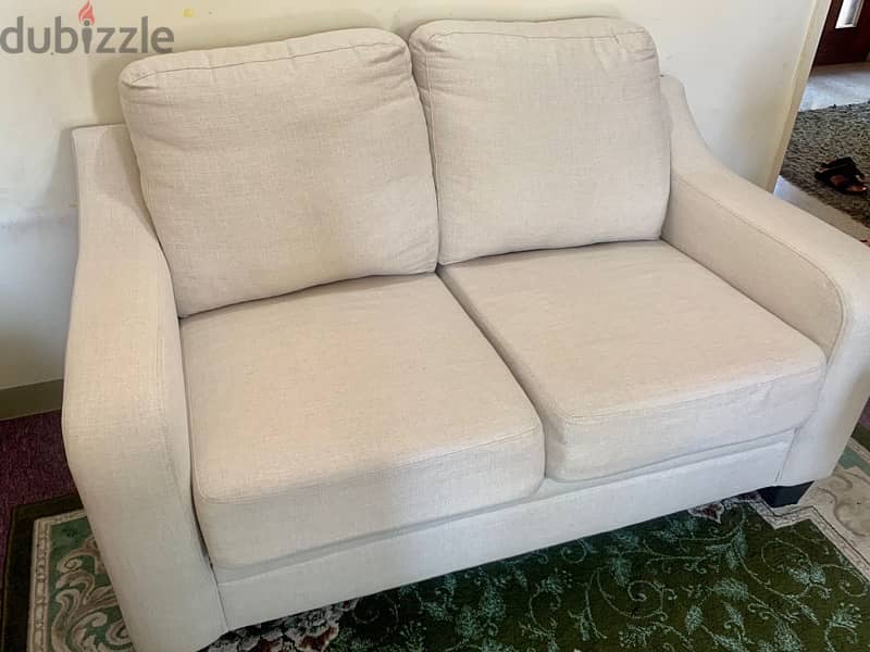 3PC Off White Sofa set 2