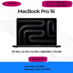 Macbook Pro M3 MAX 48GB RAM 40 core GPU for sale