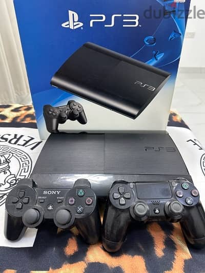 ps3 slim good condition with two controller with  games