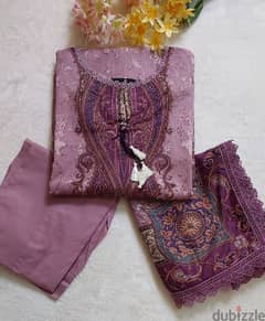 Pakistani 3pc stitched suit