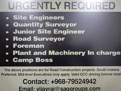 urgently required