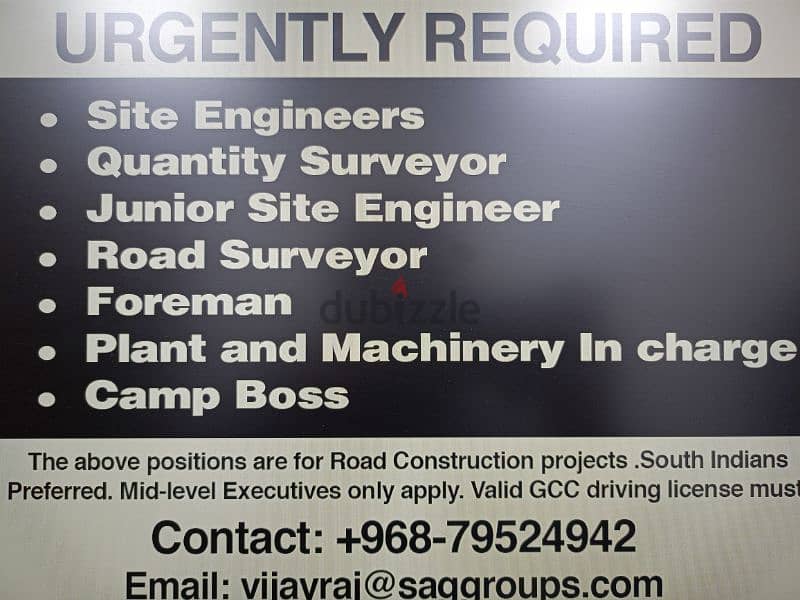 urgently required 0