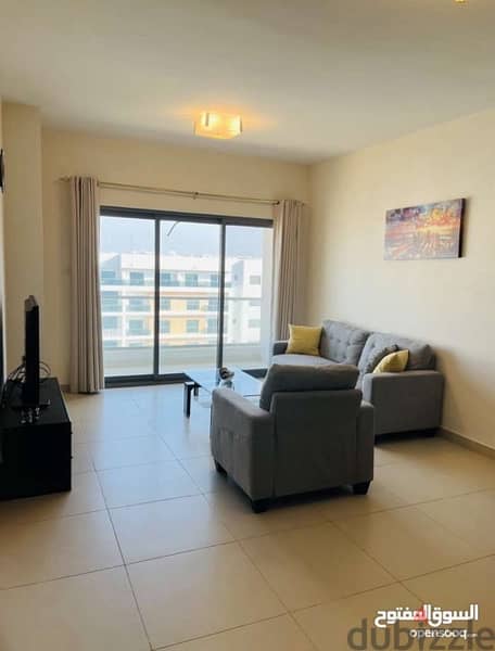 Furnished One bedroom for rent in the links Muscat hills 2