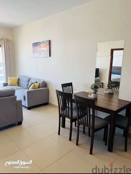 Furnished One bedroom for rent in the links Muscat hills 3