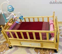 2 in 1 baby cot plus baby swing for sale 0