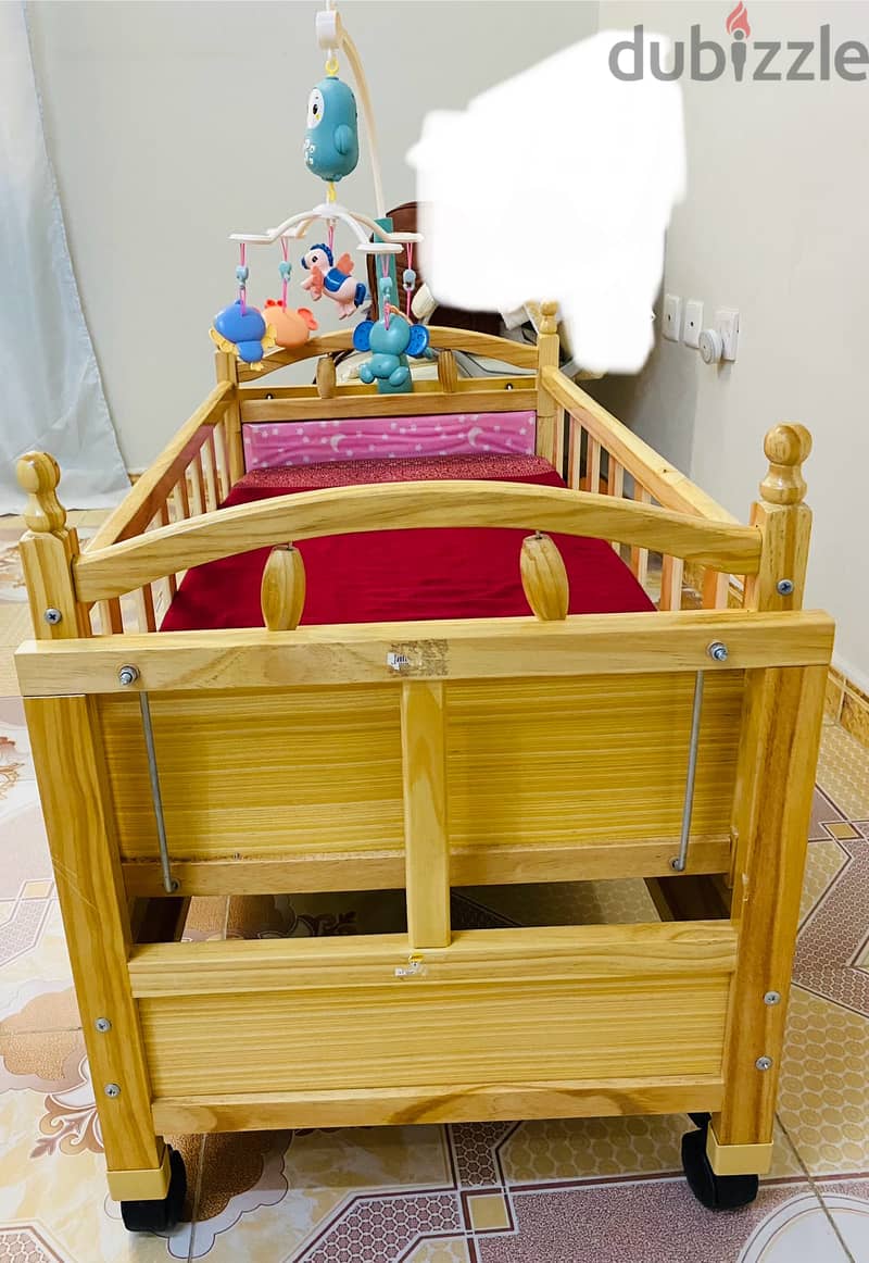 2 in 1 baby cot plus baby swing for sale 2