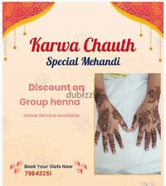 Henna artist (karwachauth special)