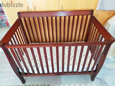 Sturdy Wooden Crib/ Cot