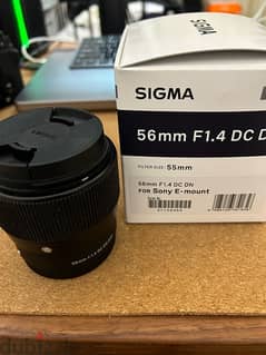 56 mm F 1.4 lens for Sony - Never Used