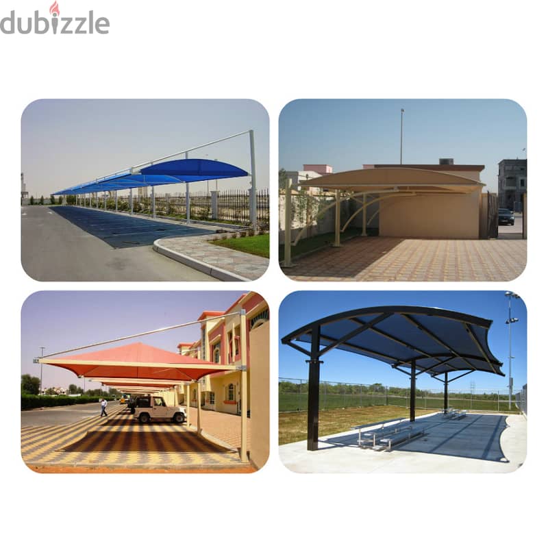 ⏩ we do All Kinds Of Shade Work Car Parking Shades, BUS PARKING SHADE 2