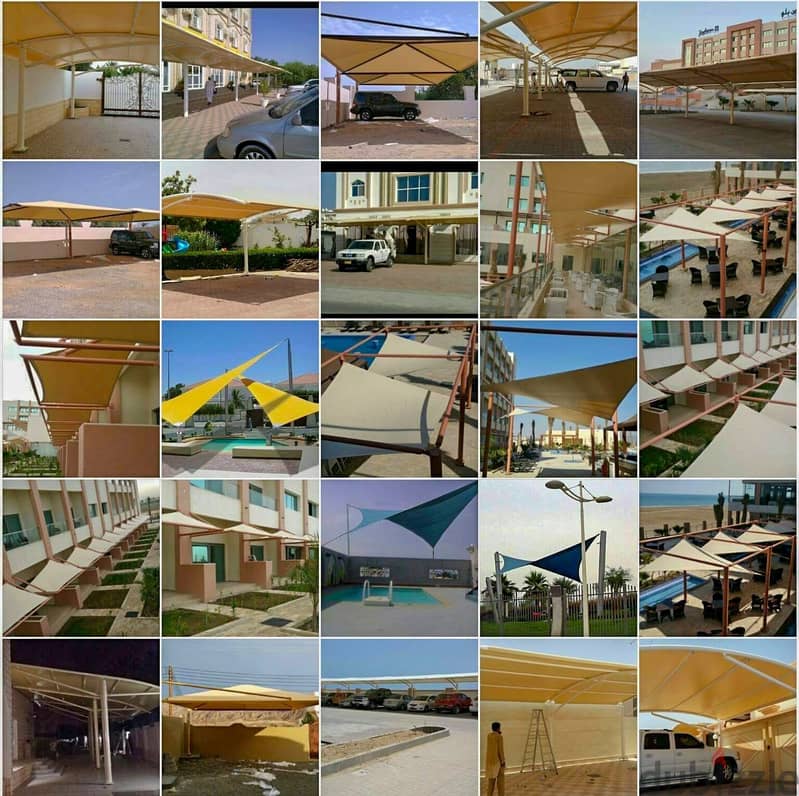 ⏩ we do All Kinds Of Shade Work Car Parking Shades, BUS PARKING SHADE 4