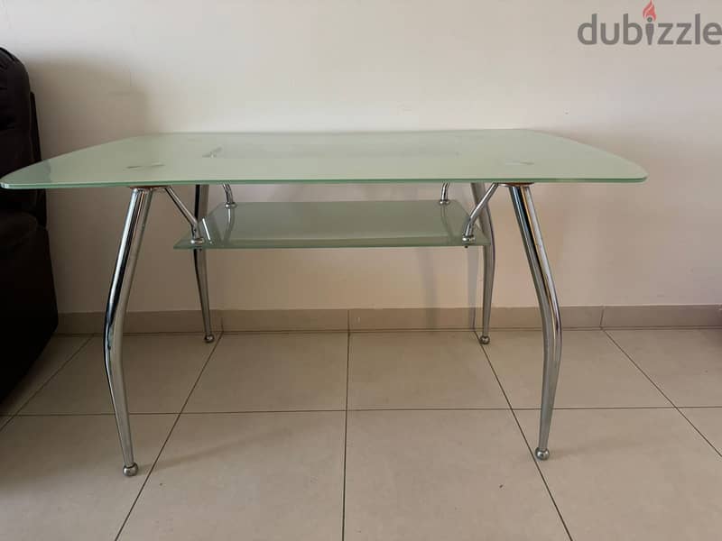 Unique glass dining table for sale 0