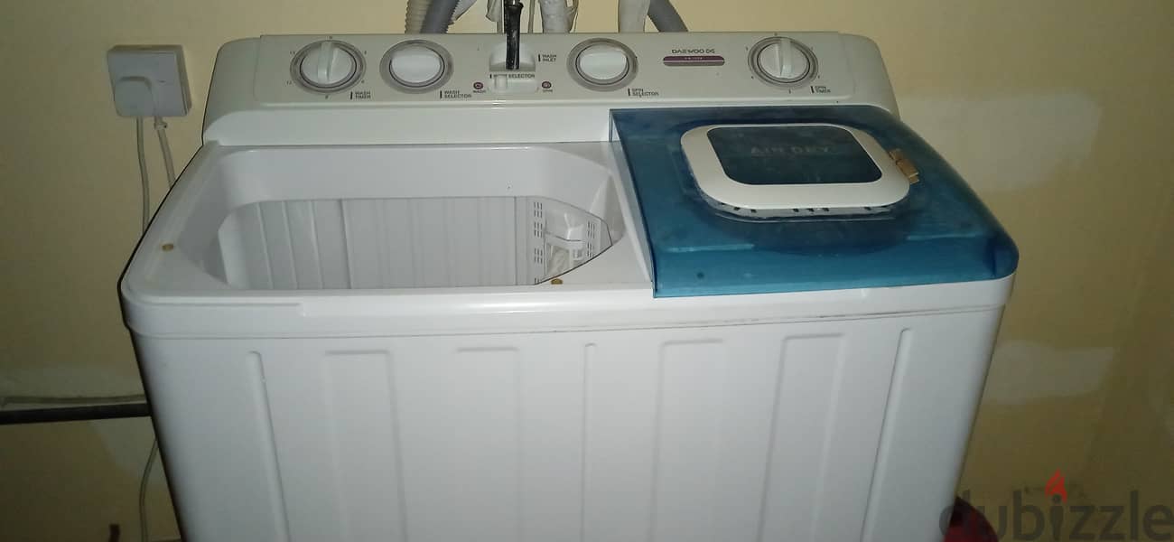 JVC TV, DAEVOO DE washing machine and ironing stand 1