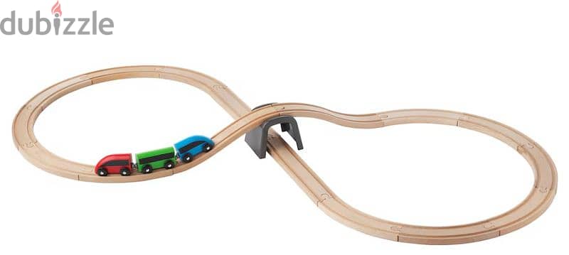 wooden train set and accessories from Ikea 0